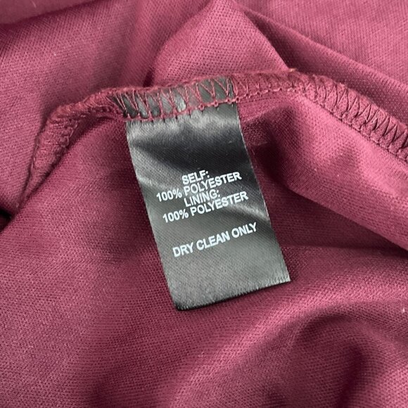 Lulus Make Me Move Burgundy Cold Shoulder Evening Gown Maxi Dress Womens XS - Picture 9 of 13